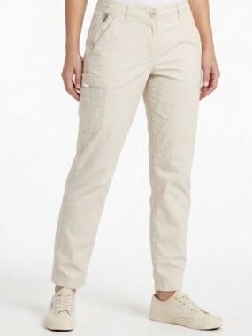 L.L. Bean Cream Easy Cotton Chino Pants